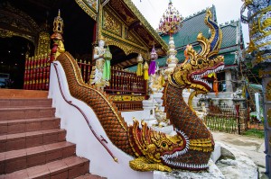 (Wat Ming Muang, Chiang Rai, Thailand.)