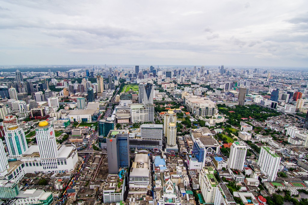 Вид с крыши самого высого здания Бангкока