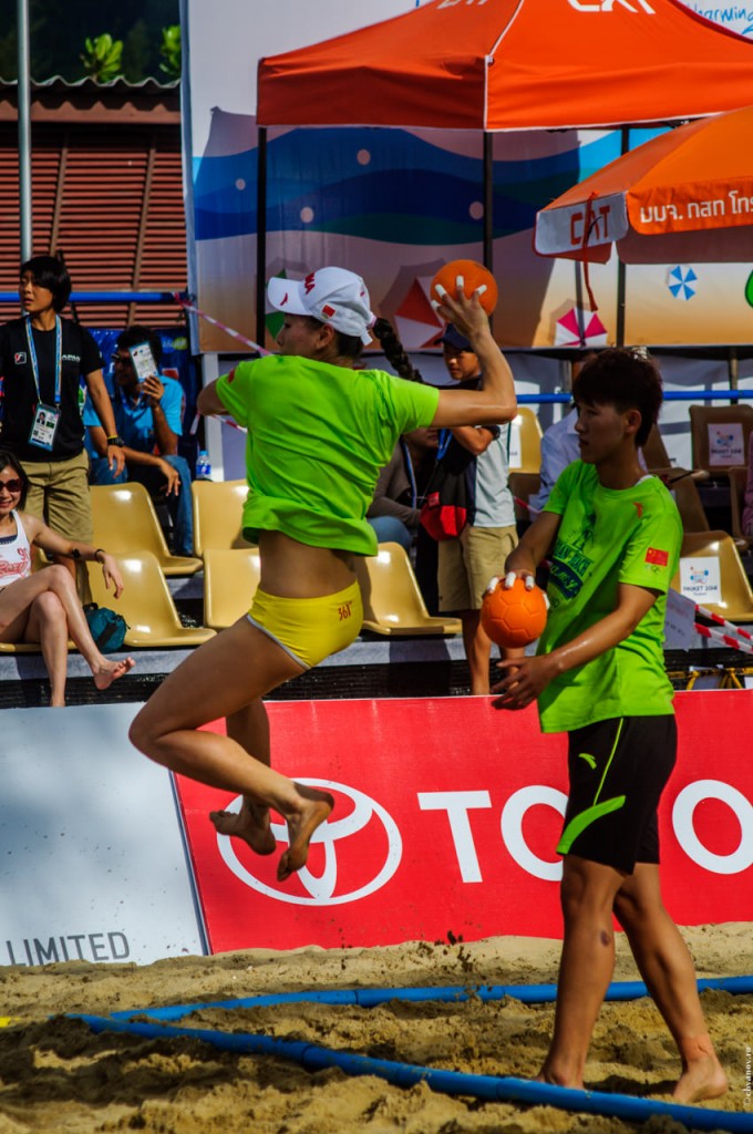 (4th Asian Beach Games. Пляжный гандбол. Таиланд — Китай.)