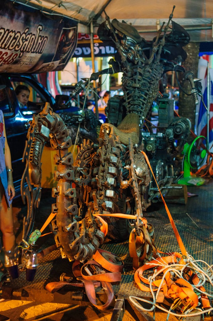 21-й Phuket bike week 2015. "The Alien" bike. Вид сзади.