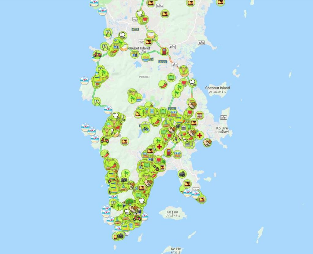 Остров пхукет на карте